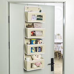 Over-the-Door Storage Organizer with 5 Visible Pockets - Perfect for Toys, Pens, Bras, Cosmetics, Household Items, Ideal for Bathroom, Bedroom, or Dorm Essentials, Space-saving Organizer for Efficient Storage Lightinthebox