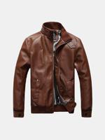 Motorcycle PU Leather Fashion Jacket - thumbnail