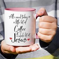 1pc Mother's Day Coffee And Lord Mug Ceramic Coffee Cups Christian Water Cups Summer Winter Drinkware Birthday Gifts Holiday Gifts Christmas Gifts New Year Gifts Valentine's Day Gifts Lightinthebox