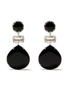 Brumani 18kt gold diamond Nude earrings - BLACK