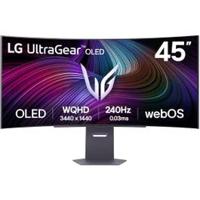 LG 45 inch OLED WQHD 240Hz 0.03ms Curved Smart Gaming Monitor (LG-45GX90SA-B)