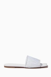 Sursock Flat Sandals in Mesh & Leather