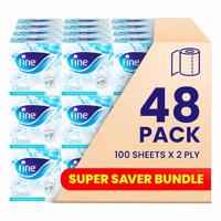 Fine Facial Tissues Cubic 100X2 Plies Dawn (Pack of 48)