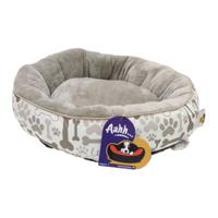 Nutrapet Aahh Dog Bed Snuggly L46 x W36 x H42 cm Flannel Beige Paw & Bones