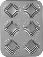 Prestige Non Stick Square Cakelette Pan, Grey, PR46640