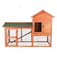 Trixie Natura Hutch With Large Enclosure For Small Pets Brown,199X146X93CM