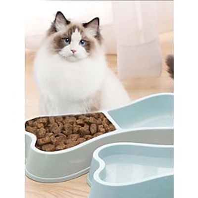 Cat Pets Feeders Silica Gel Washable Outdoor Training Solid Colored Pink Blue Bowls  Feeding Home Casual Daily Lightinthebox