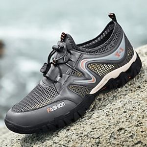 Men's Loafers  Slip-Ons Casual Shoes Mesh Outdoor Hiking Sandals Classic Casual Daily Office  Career Hiking Shoes Walking Shoes Mesh Breathable Black Light Grey Dark Blue Color Block Summer Lightinthebox