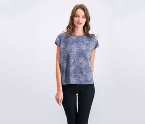 High-Low Tie-Dye T-Shirt  Iris Combo