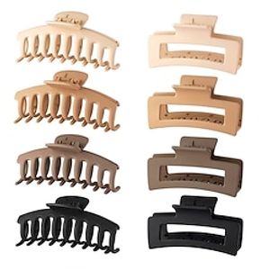 Large Claw Clip Set Simple Frosted Hair Clip Female Shark Clip Banana Clip Lightinthebox