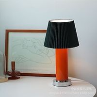 Table Lamp with Cloth Shade Glass Living Room Bedroom,Nightstand Lamp 110-240V Lightinthebox - thumbnail