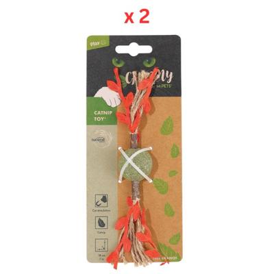 M-Pets Charmy Branch Red Catnip Cat Toy Pack Of 2