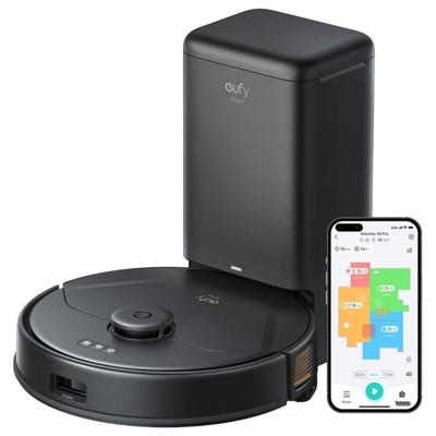 Eufy X8 Pro Omni Robotic Vacuum Cleaner Black Clean