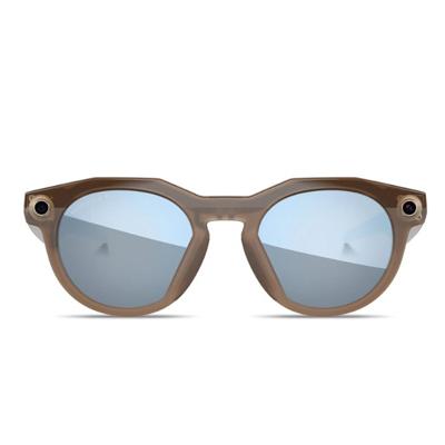 Oakley Meta HSTN Smart Glasses Prizm Deep Water Polarized Lenses - Frame Brown Smoke