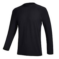 Men's Rash Guard Spandex Sun Shirt Swim Shirt UV Sun Protection UPF50 Quick Dry Stretchy Long Sleeve Swimming Diving Surfing Snorkeling Solid Colored Autumn  Fall Spring Summer Lightinthebox - thumbnail