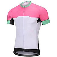 21Grams Women's Short Sleeve Cycling Jersey Summer Spandex White Color Block Bike Top Mountain Bike MTB Road Bike Cycling Quick Dry Moisture Wicking Sports Clothing Apparel  Stretchy  Athleisure Lightinthebox - thumbnail
