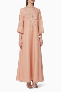 Embellished Organza Kaftan