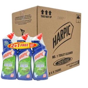 Harpic Toilet Cleaner Liquid Pine 750ml Pack of 3