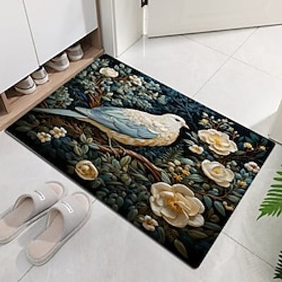 Animal Bird Floral Doormat Non-Slip Oil Proof Rug Indoor Outdoor Mat Bedroom Decor Bathroom Mat Entrance Rug Door Mat Lightinthebox
