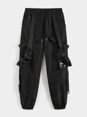 KOYYE Men Street Fashion Hip Hop Multi Pockets Cargo Pants
