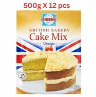 Green's Orange Cake Mix (Pack Of 2 X 6 X 500g)