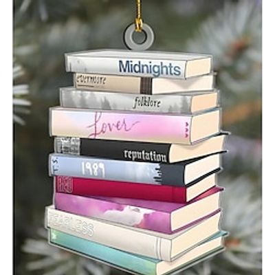 1989 Albums as Books Ornament, Christmas Ornament, Album Books Ornaments, Tour Christmas Tree Ornaments, Christmas Decorations for Christmas Weddings Holidays Xmas Gift Lightinthebox