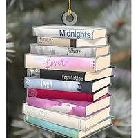 1989 Albums as Books Ornament, Christmas Ornament, Album Books Ornaments, Tour Christmas Tree Ornaments, Christmas Decorations for Christmas Weddings Holidays Xmas Gift Lightinthebox - thumbnail