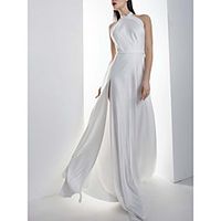 Women's Party Dress Maxi long Dress White Red Apricot Sleeveless Solid Color Split cold shoulder Elegant 2021 S M L XL XXL miniinthebox - thumbnail