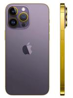 Apple iPhone 14 Pro (24K Edge Of Gold), 128GB , 6GB, 6.1-Inch Deep Purple with FaceTime (UAE Delivery Only)