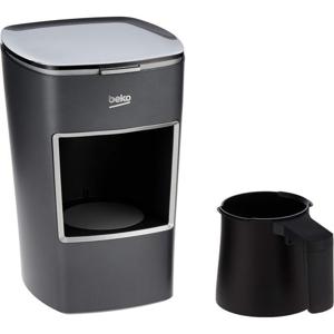 Beko Turkish Coffee Machine Mini, 670 Watts, 1 Pot, 3 Cups Max, One Touch, Anti-Spill - Grey - BKK2300G