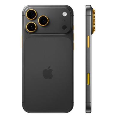 Customized Apple iPhone 17 Pro Max, 6.9 Inch, 2TB, 12GB, Cosmic Black with Gold Accents (Apple Warranty)