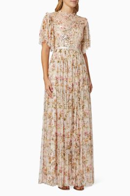 Honesty Garland Bodice Gown in Tulle Honesty Garland Bodice Gown in Tulle