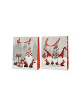 Kaemingk Decoris Paper Rectangular 32cm Gift Bag Gnome with Handle Assorted 1 Piece