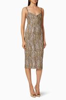 Animalier Crêpe Pencil Dress - thumbnail