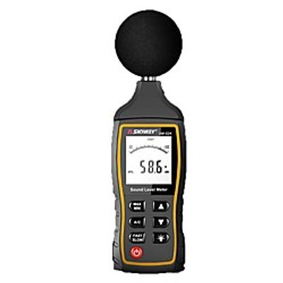 SW524 LCD Digital Sound Level Meter Noise Volume Measuring Instrument Decibel Monitoring Tester 30-130dB USB Data Storage Alarm miniinthebox