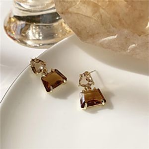 s925 silver needle french retro high-quality champagne irregular crystal earrings 2020 new earrings female k908 Lightinthebox