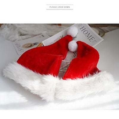 Christmas Decorations Long Plush Hats Short Plush Hats Party Holiday Gifts Extra Thick Christmas Hats miniinthebox