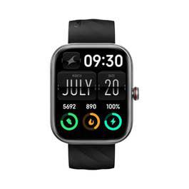 Fastrack FST-38104PP02 Kruz+ 4.85 cm Super HD Display with Functional Crown and SingleSync BT Calling Smart Watch for Unisex, Black