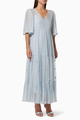 Harry Maxi Dress in Cotton Silk Blend Harry Maxi Dress in Cotton Silk Blend