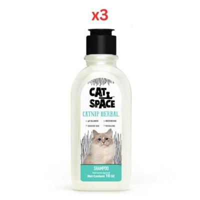 Cat Space Catnip Herbal Cat Shampoo 300ml (Pack Of 3) Cat Space Catnip Herbal Cat Shampoo 300ml (Pack Of 3)