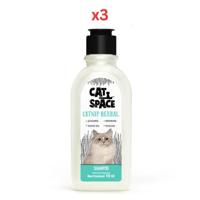 Cat Space Catnip Herbal Cat Shampoo 300ml (Pack Of 3)