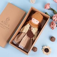 Handmade Waldorf Cotton Doll Dressed in Plush Cloth Doll Waldorf Toys Lightinthebox - thumbnail