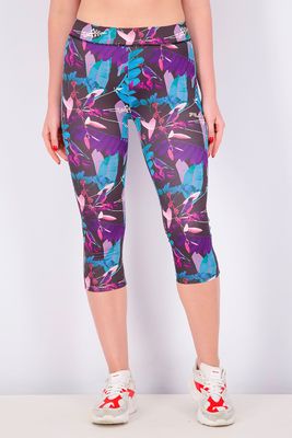 Womens Floral Print Pull On Leggings Tea Leaf Womens Floral Print Pull On Leggings Tea Leaf