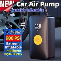 Car Air Pump 900PSI Electric Handheld Car Tire Inflatable Compressor Portable Rechargeable Air Compressor Digital Auto Tire for Motorcycle Bicycle Car Tyre Balls Inflator Equipment Car Tools Lightinthebox - thumbnail