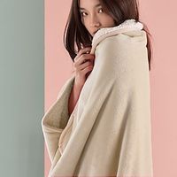 Wearable Blankets Shawls Blankets Flannel Blankets Lambs Double Layered Lazy Students Nap Blankets Small Blankets Winter Blankets Cozy Sherpa Blanket Lightinthebox - thumbnail