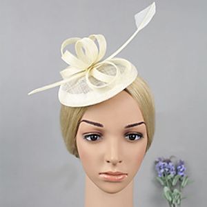 Women's Party Hat Party Street Dailywear Feather Solid Color Wine Black Hat / White / Red / Fall / Winter / Spring miniinthebox