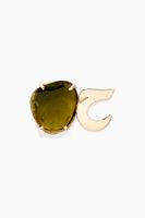 Yellow-Gold & Tourmaline Stone Haa Stud Earring Yellow-Gold & Tourmaline Stone Haa Stud Earring