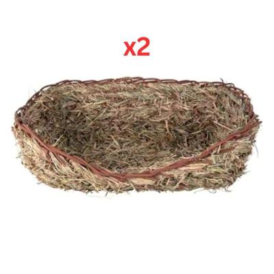 Trixie Grass Bed For Rabbit Brown 33X12X26cm (Pack of 2)
