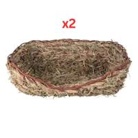 Trixie Grass Bed For Rabbit Brown 33X12X26cm (Pack of 2)