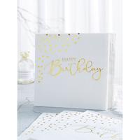 25 pieces/set of disposable golden birthday napkins 13 13 inches 2-layer white background gold foil elegant metal gold dot foil dessert napkins suitable for ladies and girls dinner celebration Lightinthebox